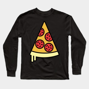 Yellow Cheese Pepperoni Pizza Slice Long Sleeve T-Shirt